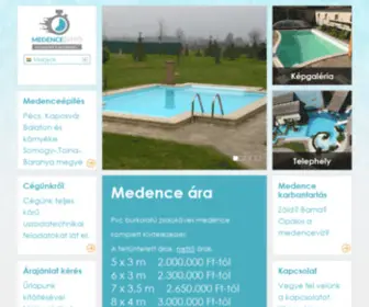 Medenceepito.hu(Medenceépítő Kft) Screenshot