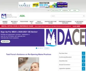 Medental.org(Maine Dental Association) Screenshot