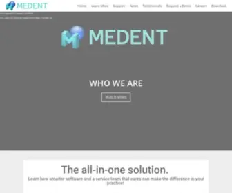 Medent.com(Computer Software Systems for Managing Medical Practices & Offices) Screenshot