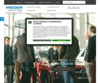 Meder-Commtech.de(Tour Guide Systeme) Screenshot