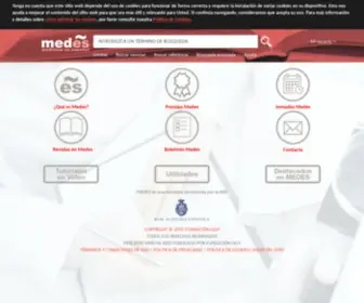 Medes.com(El buscador de información médica en español) Screenshot