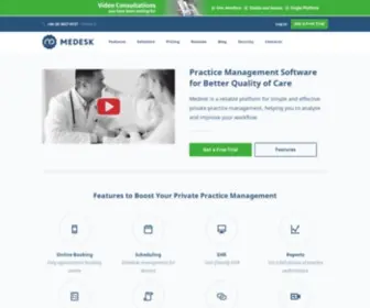Medesk.co.uk(Medical Practice Management Software) Screenshot