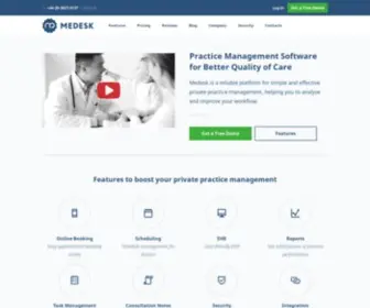 Medesk.md(Medical Practice Management Software) Screenshot