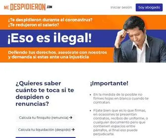 Medespidieron.com(Asesoría) Screenshot