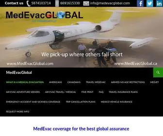 MedevacGlobal.com(The best protection plans for travelers) Screenshot