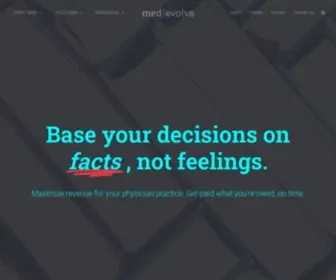 Medevolve.com(Electronic health records software) Screenshot