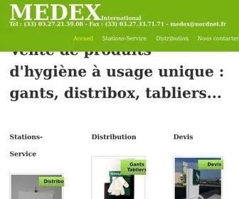 Medex-International.com(Accueil Medex International) Screenshot