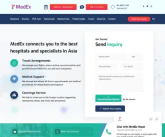 Medex.com.np(Premium Primary Care) Screenshot