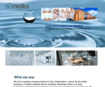 Medexinternational.ch(About us) Screenshot