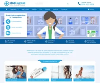 Medexpress.co.uk(Medexpress) Screenshot