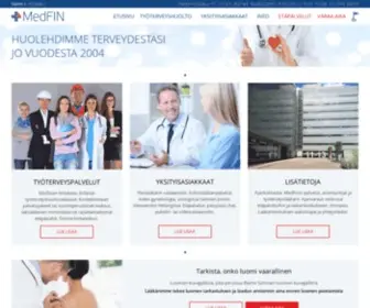 Medfin.fi(Lääkärikeskus Helsingissa) Screenshot