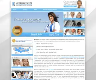 Medforce.com(Healthcare Jobs & Staffing) Screenshot