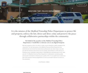 Medford-Police.org(The Medford Township Police Department) Screenshot