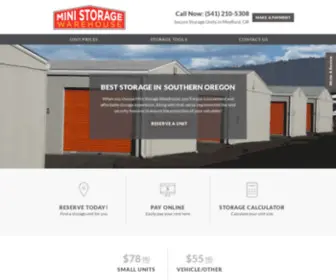 Medfordministorage.net(Self Storage in Medford) Screenshot