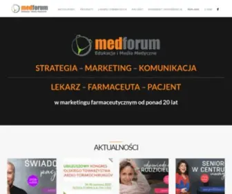 Medforum.com.pl(Portale i konferencje medyczne) Screenshot