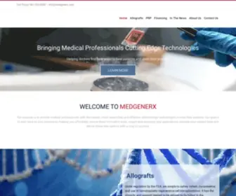 Medgenerx.com(Platelet rich plasma injections) Screenshot