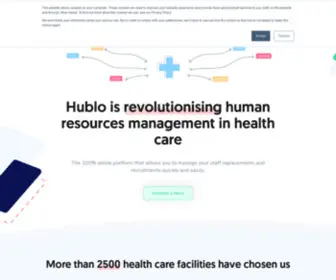 Medgo.fr(Hublo, le premier outil de gestion des remplacements dans la santé) Screenshot