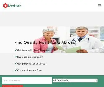 Medhalt.com(Medical Tourism Company) Screenshot
