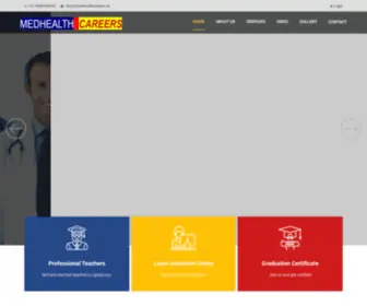 Medhealthcareers.in(Medhealth Careers) Screenshot