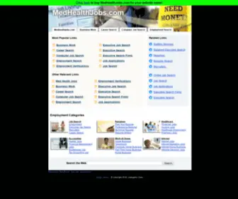 MedhealthJobs.com(Medical Careers And Jobs Guide) Screenshot