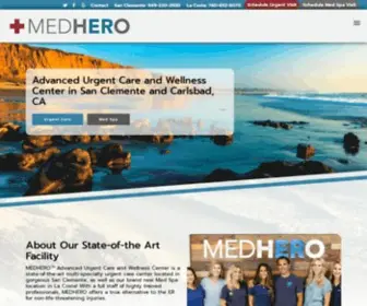 Medhero.com(Urgent Care and Wellness Center) Screenshot