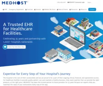 Medhost.com(A Trusted EHR for Healthcare Facilities) Screenshot