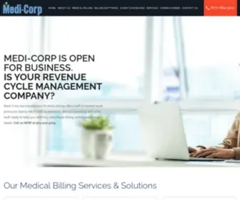 Medi-Corp.com(Medical Billing Company) Screenshot