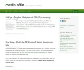 Media-Affin.de(Social Media und WordPress) Screenshot