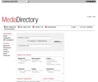 Media-Directory.asia(Media Directory) Screenshot