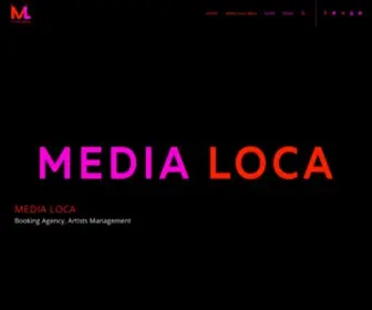 Media-Loca.com(Booking Agency) Screenshot