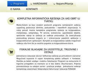 Media-Sistem.hr(Poslovni programi i hardware) Screenshot