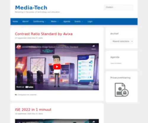 Media-Tech.nl(Believing in the power of technology and education) Screenshot