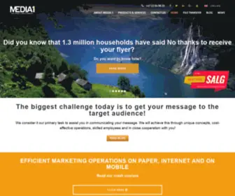 Media1Norge.no(The print to web company) Screenshot