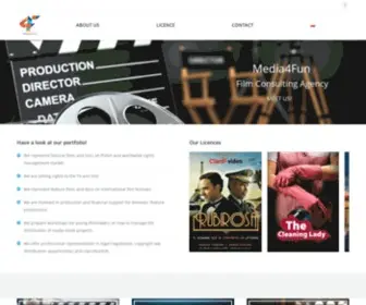 Media4Fun.pl(Media4Fun jest agencją consultingu filmowego zajmującą się przede wszystkim reprezentacją filmów fabularnych i dokumentalnych na krajowym i międzynarodowym rynku sprzedaży licencyjnej) Screenshot