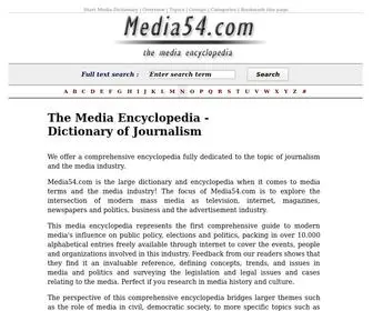 Media54.com(The Media Encyclopedia) Screenshot