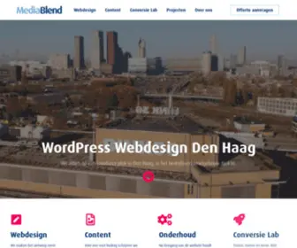 Mediablend.nl(MediaBlend WordPress Webdesign in Den Haag) Screenshot