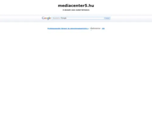 Mediacenter5.hu(Mediacenter5) Screenshot