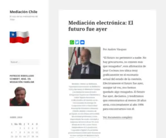 Mediacionchile.com(Mediación Chile) Screenshot