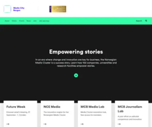 Mediacitybergen.no(Empowering stories) Screenshot