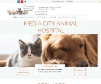 Mediacityvets.com(Veterinary Services) Screenshot