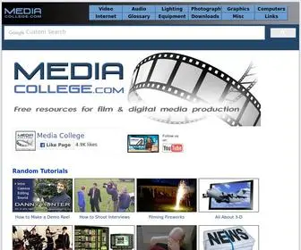 Mediacollege.com(Media College) Screenshot