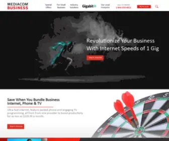 Mediacombusiness.com(Business & Gigabit Internet and Phone Service) Screenshot