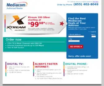 Mediacomcableoffers.com(Mediacom VIP Pak) Screenshot