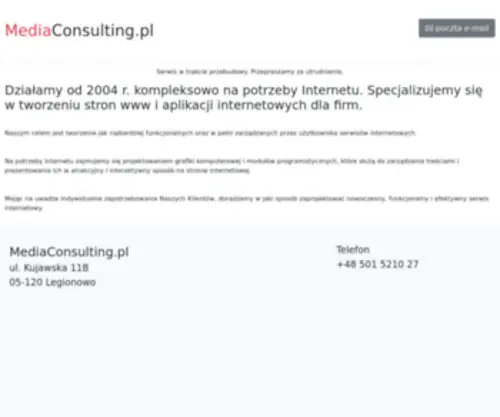Mediaconsulting.pl(Mediaconsulting) Screenshot