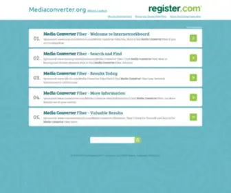 Mediaconverter.org(Media Converter) Screenshot