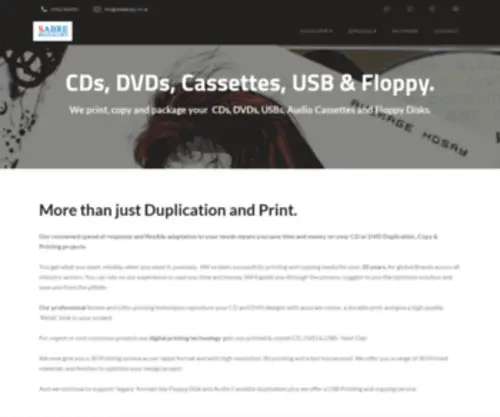 Mediacopy.co.uk(CD DVD Audio Cassette printing and copying) Screenshot