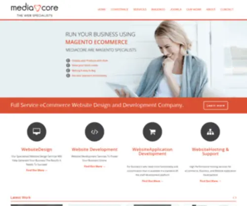 Mediacore.co.nz(Website Design) Screenshot