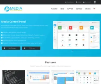 Mediacp.net(Shoutcast, Icecast, Wowza Streaming Engine Control Panel) Screenshot