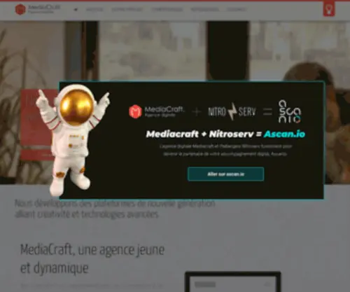 Mediacraft.fr(Création de sites internet) Screenshot