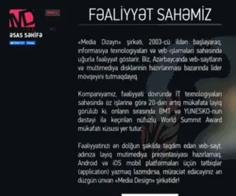 Mediadesign.az(Создание сайтов) Screenshot